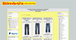 Desktop Screenshot of bimbos-jeans.de